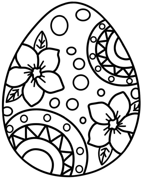 coloring book easter eggs